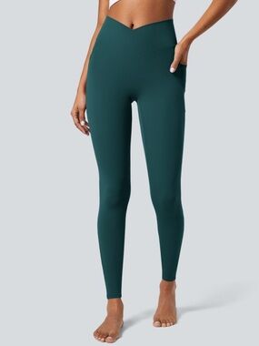 Halara SoftlyZero™ Crossover Pocket Plain Leggings Size Small